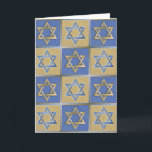Judaika-Davidsstern Metallgoldblau Karte<br><div class="desc">Sie sehen die Lee Hiller Entwurfs-Sammlung an. Kleid,  Geschenke u. Sammlerstücke-Lee Hiller Fotografie oder Digital-Kunstsammlung. Sie können ihre Naturphotographie bei http://HikeOurPlanet.com/ ansehen und ihrem wandernden Blog innerhalb des Quellen-Nationalparks folgen.</div>