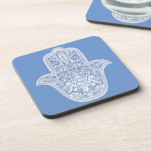 Judaika - Hamsa Trinkküste - Geschenke Getränkeuntersetzer