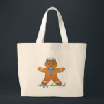 Judaika Hanukkah Gingerbread Man Menorah Jumbo Stoffbeutel<br><div class="desc">You are viewing The Lee Hiller Designs Collection of Home and Office Decor,  Apparel,  Gifts and Collectibles. The Designs inklusive Lee Hiller Fotogray and Mixed Media Digital Art Collection. You can view her Nature fotogray at http://HikeOurPlanet.com/ and follow her hiking blog within Hot Springs National Park.</div>