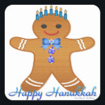 Judaika Hanukkah Gingerbread Man Menorah Quadratischer Aufkleber<br><div class="desc">You are viewing The Lee Hiller Designs Collection of Home and Office Decor,  Apparel,  Gifts and Collectibles. The Designs inklusive Lee Hiller Fotogray and Mixed Media Digital Art Collection. You can view her Nature fotogray at http://HikeOurPlanet.com/ and follow her hiking blog within Hot Springs National Park.</div>