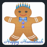Judaika Hanukkah Gingerbread Man Menorah Quadratischer Aufkleber<br><div class="desc">You are viewing The Lee Hiller Designs Collection of Home and Office Decor,  Apparel,  Gifts and Collectibles. The Designs inklusive Lee Hiller Fotogray and Mixed Media Digital Art Collection. You can view her Nature fotogray at http://HikeOurPlanet.com/ and follow her hiking blog within Hot Springs National Park.</div>