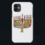 Judaika Happy Hanukkah Dreidel Menorah iPhone 11 Hülle<br><div class="desc">You are viewing The Lee Hiller Designs Collection of Home and Office Decor,  Apparel,  Gifts and Collectibles. The Designs inklusive Lee Hiller Fotogray and Mixed Media Digital Art Collection. You can view her Nature fotogray at http://HikeOurPlanet.com/ and follow her hiking blog within Hot Springs National Park.</div>