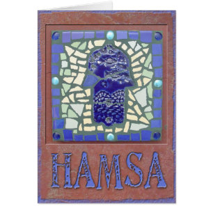 Judaika: Mosaik glühendes Hamsa