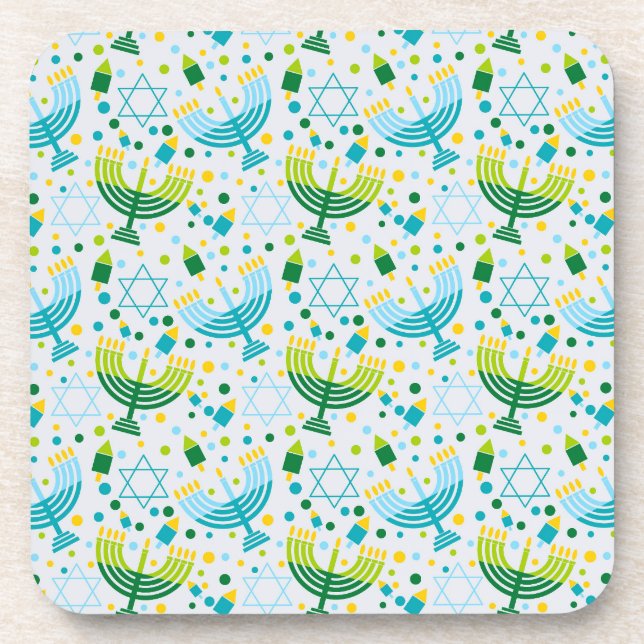 Judaika - Set von sechs Trinkwasserküsten - Softwa Getränkeuntersetzer (Vorderseite)