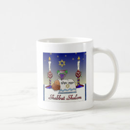 Judaika Shabbat Shalom Art Print Kaffeetasse