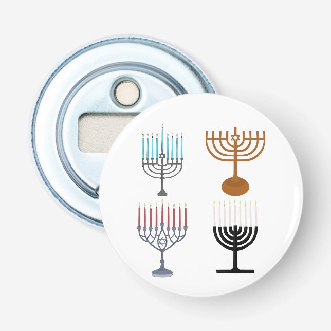 Judaismus-Religion des Hanukkah Flaschenöffner (Vorderseite)