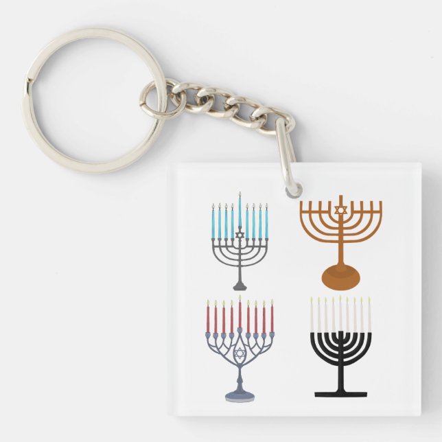 Judaismus-Religion des Hanukkah Schlüsselanhänger (Vorderseite)