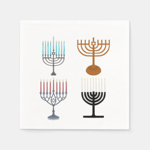 Judaismus-Religion des Hanukkah Serviette