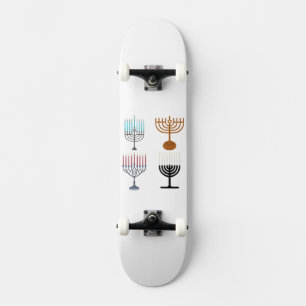 Judaismus-Religion des Hanukkah Skateboard