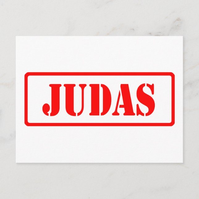 Judas Postkarte (Vorderseite)