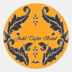 JUDD TAYLOR LEAF-LOGO RUNDER AUFKLEBER