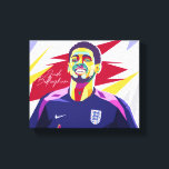 Jude Bellingham Wpap Pop Art Leinwanddruck<br><div class="desc">Jude Bellingham Wpap Pop Art</div>