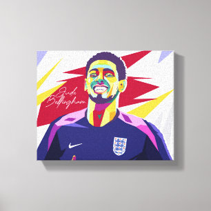 Jude Bellingham Wpap Pop Art Leinwanddruck