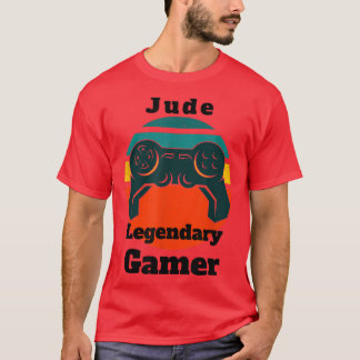 Jude Legendary Gamer Video Game Player Controller  T-Shirt