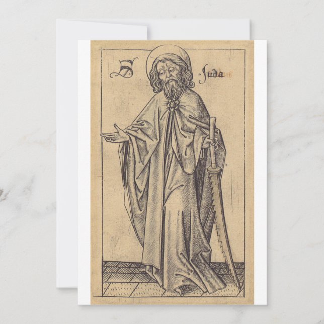 Jude Thaddaeus, der Apostel und Bruder Jesu Einladung (Vorderseite)
