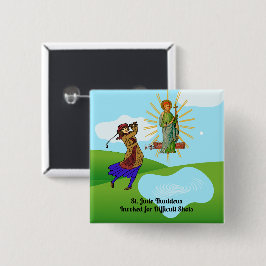 Jude Thaddeus & Intrepid Female Golfer Button