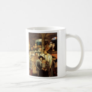Juden, die in der Synagoge auf Jom Kippur beten Kaffeetasse