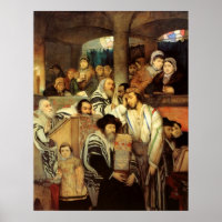 Juden, die in der Synagoge auf Jom Kippur beten
