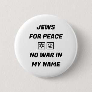 Juden für den Frieden - kein Krieg in meinem Namen Button