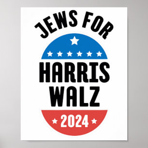 Juden für Harris Wheimer 2024 Poster