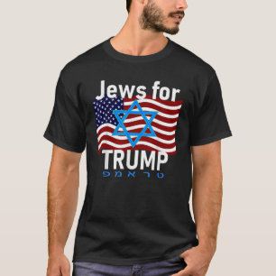 Juden für Trump American Flag Star von David Hebre T-Shirt