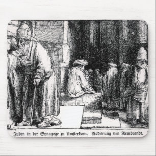 Juden in der Synagoge in Amsterdam Mousepad