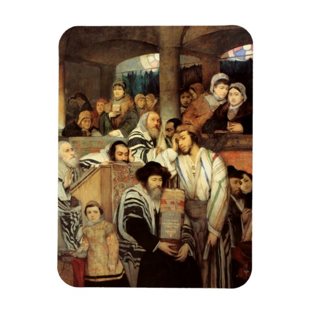 Juden Praying by Maurycy Goettlieb - Circa 1878 Magnet (Vertikal)