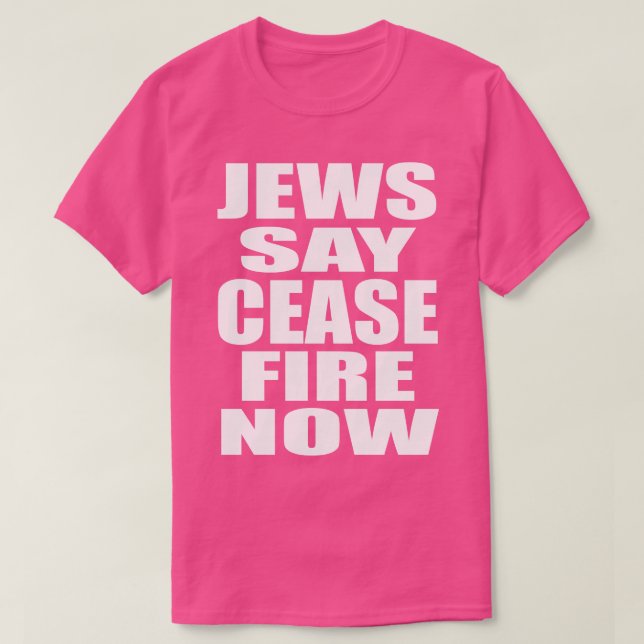 Juden sagen, dass der Brand jetzt beendet sei Nich T-Shirt (Design vorne)