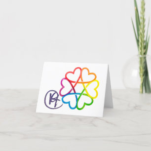 Judenstern der Kunst des Herzens Dankeskarte