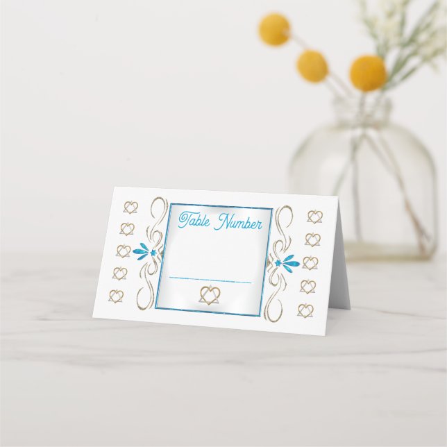 Judentum Blühe Set von 25 Hochzeiten Tischnummer Platzkarte (Vorderseite)