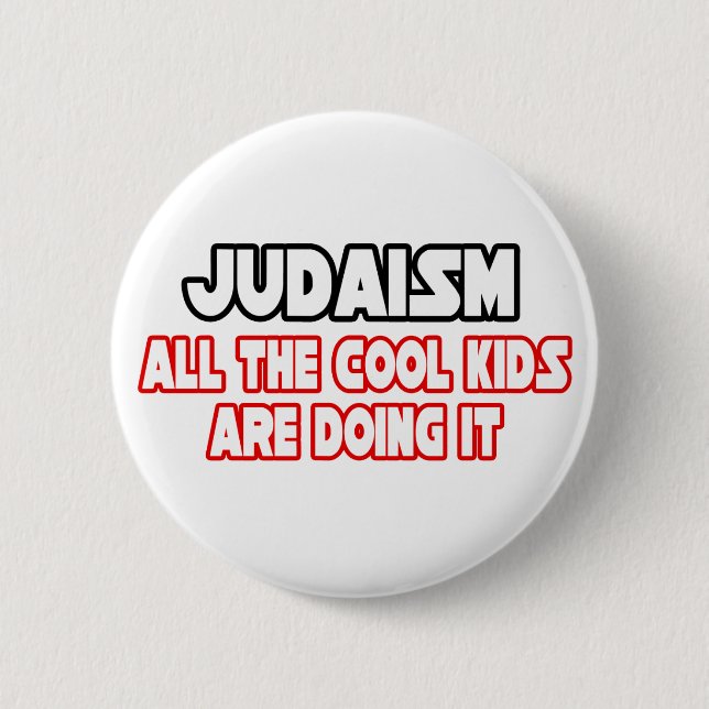 Judentum... Coole Kinder Button (Vorderseite)