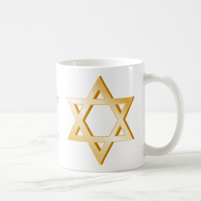 Judentum-Symbol Kaffeetasse (Rechts)