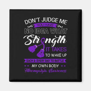 Judge Me No - Lila Ribbon Fibromyalgie Bewusstsein Magnet