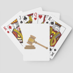 Judges Gavel Spielkarten