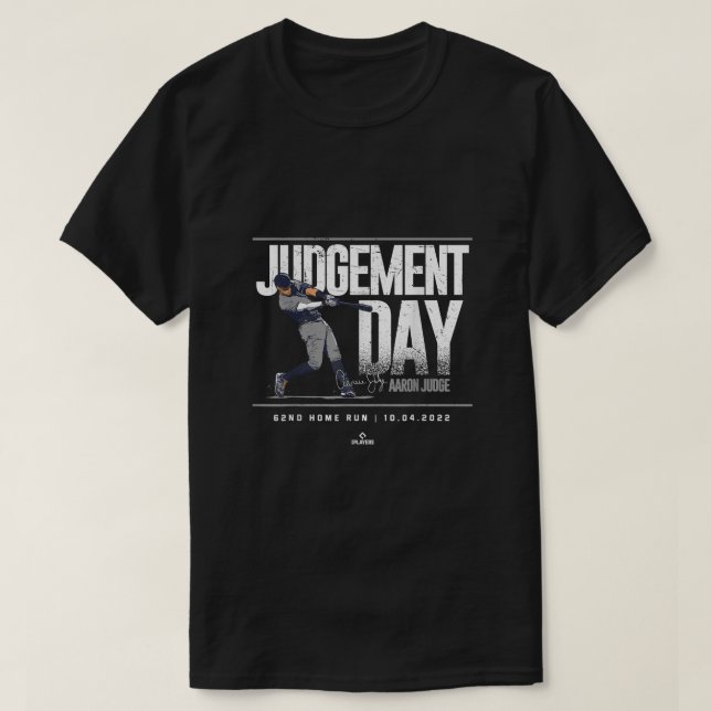 Judgment Day 62. Zuhause Run Aaron Judge New York T-Shirt (Design vorne)