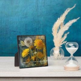 Judgment Makes Weeds of Wildflowers Quote Art Fotoplatte