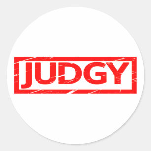 Judgy Briefmarke Runder Aufkleber