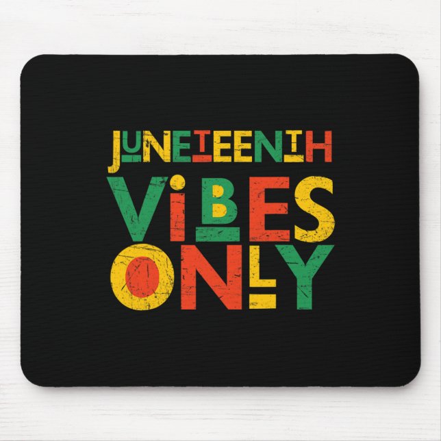 Jüdische Amerikaner Juneteenth Black W Mousepad (Vorne)