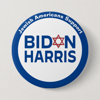 Jüdische Amerikaner unterstützen Biden Harris Butt Button