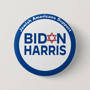 Jüdische Amerikaner unterstützen Biden Harris Button