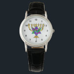 Jüdische Candlesticks Armbanduhr<br><div class="desc">Wenn Sie jüdische Geschenke, Geschenkideen für Bas und Bar Mitzvah, Hochzeiten oder jüdische Feiertage wie Hanukka und Pessach suchen, besuchen Sie bitte unsere Grußkarten, Babygeschenke und Geburtstagsgeschenke.</div>