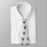 Jüdische Candlesticks-Krawatte Krawatte<br><div class="desc">Personalisiertes traditionelles und modernes jüdisches Thema Geschenke und Apparel</div>