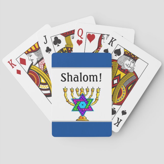 Jüdische Candlesticks   Spielkarten (Rückseite)