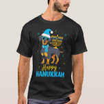 Jüdische Dackel Menorah Happy Hanukka Chanukah T-Shirt<br><div class="desc">Jüdische Dackel Menorah Happy Hanukka Chanukah</div>