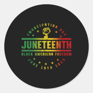 Jüdische Emanzipation Black American Freedom Bla Runder Aufkleber
