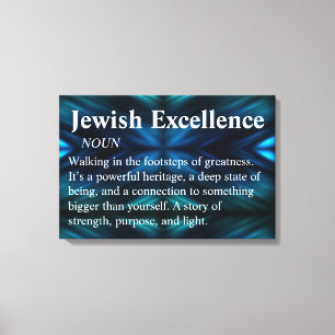 Jüdische Exzellenz Moderne Minimalistische Wandkun Leinwanddruck