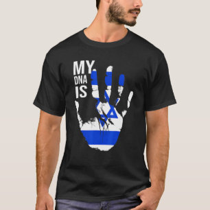 Jüdische Flagge Israel Fahne meine DNA ist jüdisch T-Shirt