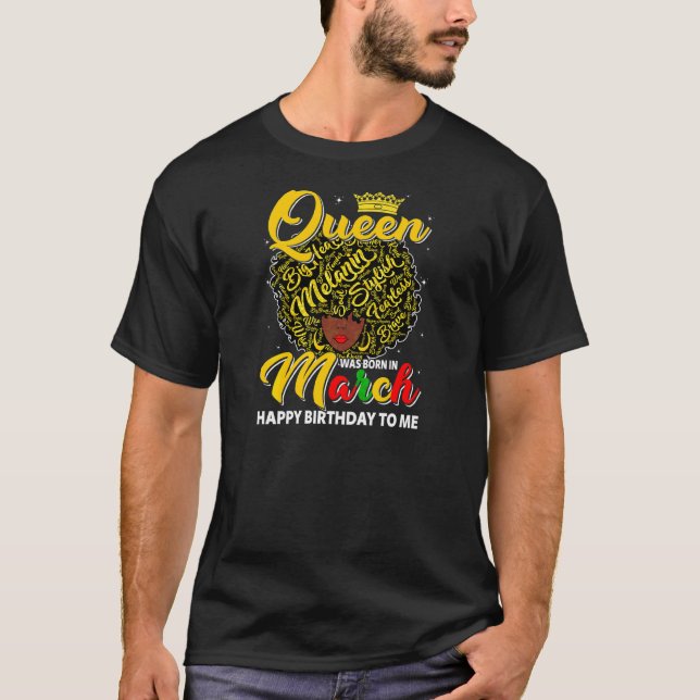 Jüdische Frau als Königin war im März B Geboren T-Shirt (Vorderseite)