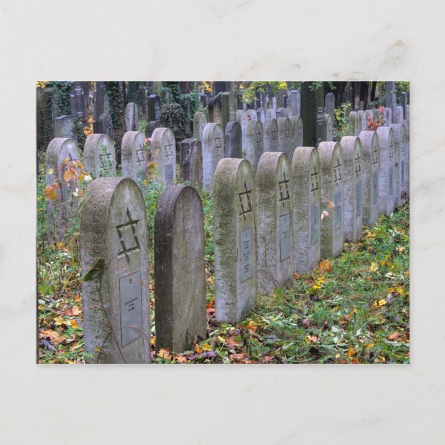 Jüdische Gräber im Zentralfriedhof Postkarte (Vorderseite)