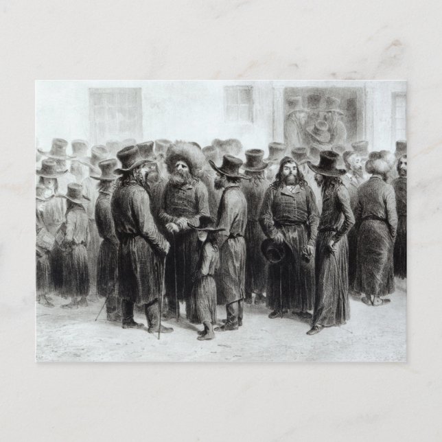 Jüdische Händler und Händler Postkarte (Vorderseite)